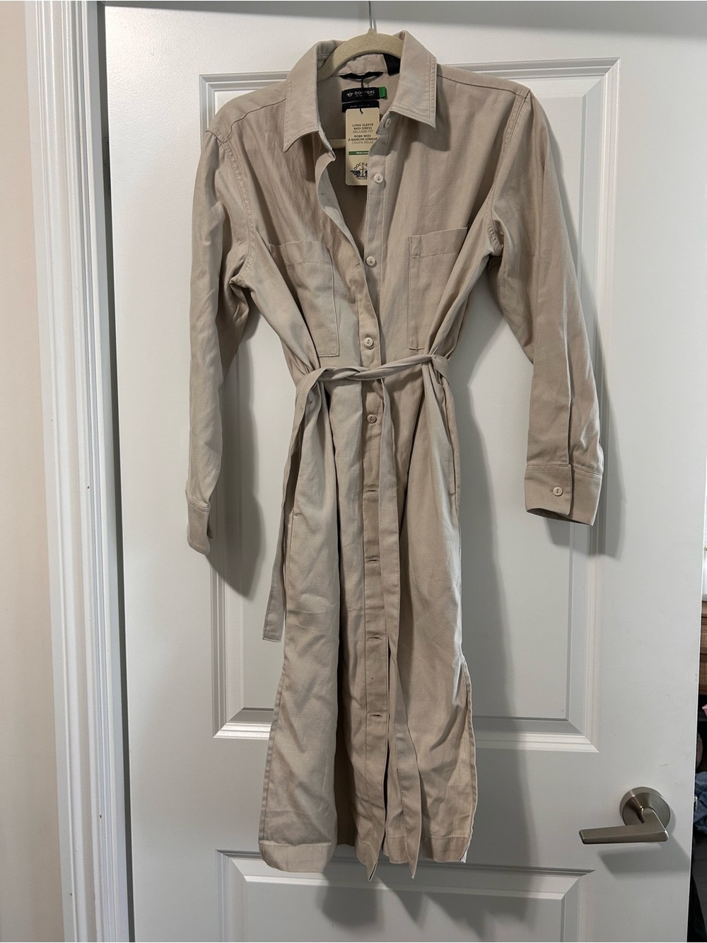 DOCKERS XS beige spring trench